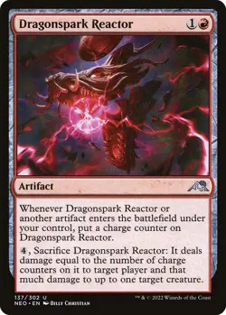 Dragonspark Reactor U Kamigawa: Neon Dynasty 137 NM - Image 1