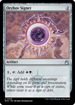 Orzhov Signet U Ravnica Remastered 263 NM - Image 1