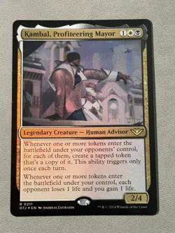 Kambal, Profiteering Mayor Outlaws of Thunder Junction Foil NM R 0211 MTG - Image 1