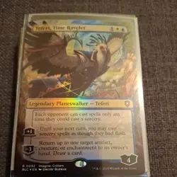 MTG Teferi, Time Raveler (Borderless) Commander: Bloomburrow Foil Rare NM - Image 1
