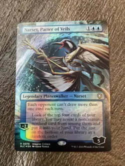 1x Foil Narset, Parter of Veils (Borderless) #76 NM Free Shipping - Image 1