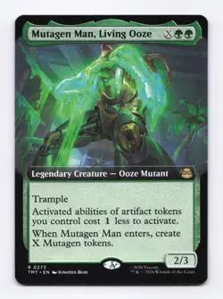 Mutagen Man, Living Ooze (Extended Art) 273 MTG Teenage Mutant Ninja Turtles TMT - Image 1