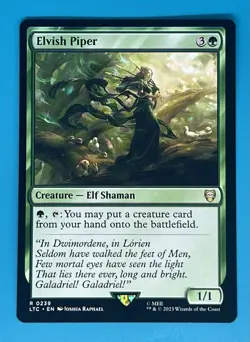Elvish Piper Commander: the Lord of the Rings: Tales of Middle-Earth Regular - Image 1