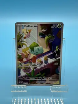 Pokemon TCG Bulbasaur Stellar Crown Illustration Holo Card 143/142 - Image 1