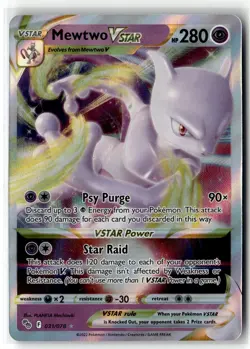 Mewtwo VSTAR ⭐ 031/078 Holo Rare VSTAR Pokemon GO 2022 Pokemon NM - Image 1