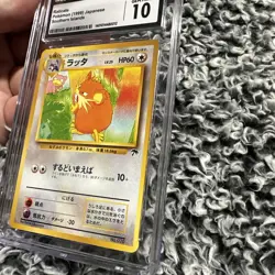 Pokemon 1999 Raticate 020 Southern Islands Japanese CGC 10 GEM MINT Pop 8 - Image 3