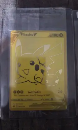 Sealed Pikachu v Gold and Pokeball SWSH145/SWSH146 Pokemon TCG Celebrations - Image 2