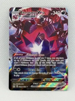 Pokemon Eternatus VMAX Lost Origin Ultra Rare Card TG22/TG30 Holo 340 HP - Image 1