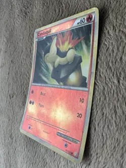 2010 Pokemon TCG HeartGold SoulSilver Cyndaquil Reverse Holo 61/123 LP - Image 2