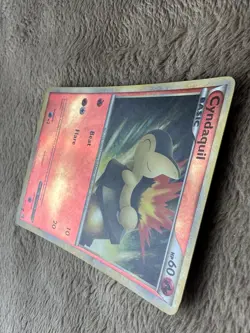 2010 Pokemon TCG HeartGold SoulSilver Cyndaquil Reverse Holo 61/123 LP - Image 3