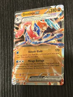 Pokemon TCG Twilight Masquerade Greninja EX 106/167 Double Rare Pack Fresh - Image 2