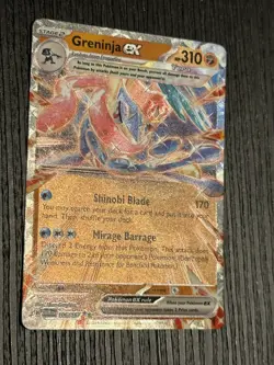 Pokemon TCG Twilight Masquerade Greninja EX 106/167 Double Rare Pack Fresh - Image 3