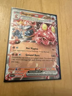 Pokemon TCG Twilight Masquerade Magcargo ex 29/167 Double Rare HOLO Pack Fresh - Image 1