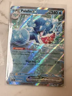 Pokemon TCG Twilight Masquerade Palafin EX 61/167 Double Rare HOLO Pack Fresh - Image 1