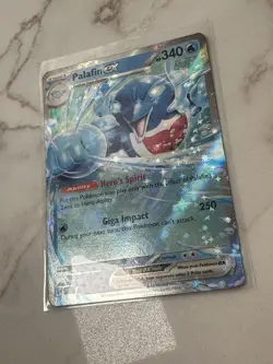 Pokemon TCG Twilight Masquerade Palafin EX 61/167 Double Rare HOLO Pack Fresh - Image 2