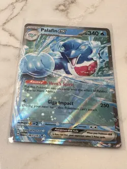Pokemon TCG Twilight Masquerade Palafin EX 61/167 Double Rare HOLO Pack Fresh - Image 4