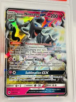 Pokemon Sun & Moon Alolan Ninetales GX 132/214 Lost Thunder MINT PSA 10⚡⚡⚡⚡ - Image 1