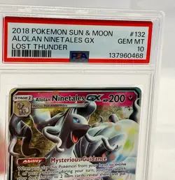 Pokemon Sun & Moon Alolan Ninetales GX 132/214 Lost Thunder MINT PSA 10⚡⚡⚡⚡ - Image 4