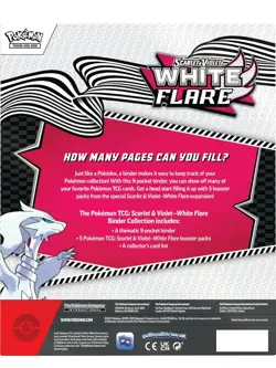 🔥Pokemon TCG SCARLET & VIOLET White Flare Binder Collection BRAND NEW SEALED🔥 - Image 3