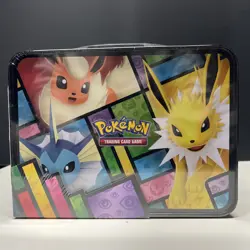 Pokemon Eevee Treasure Tin Box Trading Card Factory Sealed NEW - Image 2