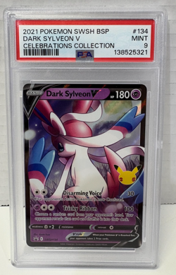 Pokemon TCG Celebrations: Classic Collection Dark Sylveon V BSP #134 Promo PSA 9 - Image 1