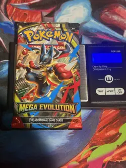 Pokemon Mega Evolution HEAVY 22.40g !!!!! Sleeved Booster Pack - Image 1