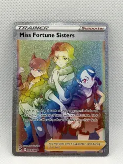 Pokemon Miss Fortune Sisters Full Art Secret Rare Holo Swsh11 Lost Origin 209/1… - Image 1