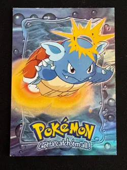Mewtwo Strikes Back 1999 topps Pokemon The First Movie Rainbow Foil E8 Wartortle - Image 2