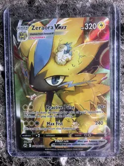 Pokemon TCG Zeraora VMAX GG42/GG70 Crown Zenith Galarian Gallery Ultra Rare - Image 1