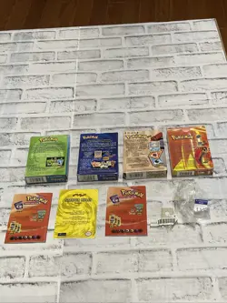 1999 Pokemon Vintage EMPTY Boxes Overgrowth, Brock, Lockdown Theme Deck WOTC Vtg - Image 4