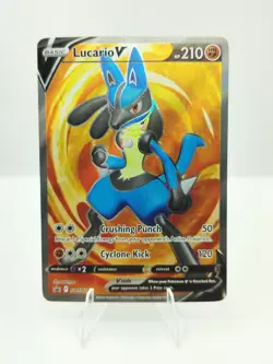 Pokemon Lucario V Black Star Promo SWSH213 Sword & Shield English NM - Image 1