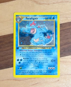 Feraligatr #5 1st edition - Neo Genesis 2000 Pokemon - 5/111 Holo Rare MP - Image 2