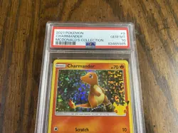 Pokemon TCG 2021 Charmander Mcdonalds Celebrations 25th PSA 10 Holo #09 - Image 2