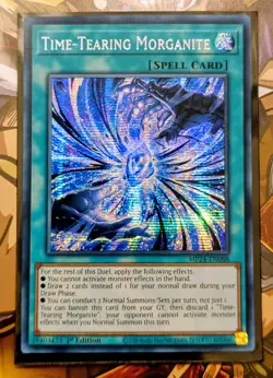Time-Tearing Morganite (Prismatic Secret Rare) - MP24-EN088 - Yu-Gi-Oh TCG - Image 1