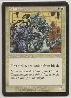 MTG - Legions series - White Knight - an uncommon white Creature - Knight card - Image 1