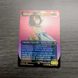 Magic: The Gathering Yuna, Hope of Spira Foil Final Fantasy Card, Mythic Rare. - Image 1