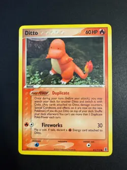 Pokemon TCG EX Delta Ditto (Charmander) Regular Common Card 61/113 LP/NM - Image 1