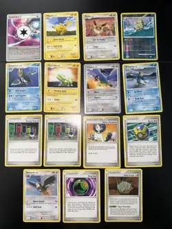 Pokemon DP Majestic Dawn Lot 15 Cards -Pikachu Eevee Empoleon Omastar + Trainers - Image 2