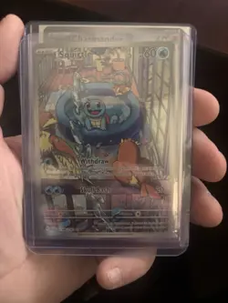 Pokemon TCG Squirtle Stellar Crown Illustration Card 148/142 - Image 1