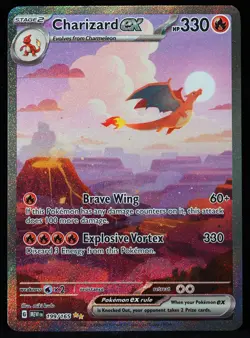 Charizard ex #199/165 Scarlet & Violet 151 NM/M Pokemon Card - Image 1