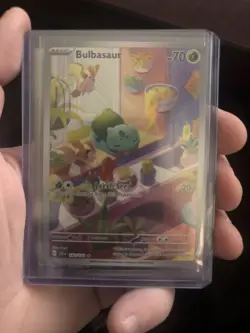 Pokemon TCG Bulbasaur Stellar Crown Illustration Card 143/142 - Image 1