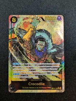 Bandai One Piece Card Game Crocodile OP14-120 SEC Alt Art - Image 1