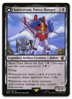 Starscream, Power Hungry #5 (NM) Transformers BOT Magic MTG - Image 1