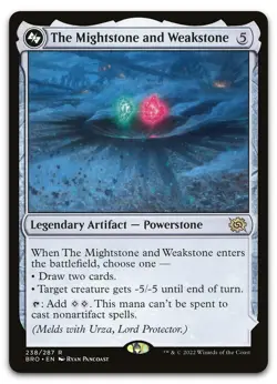 The Mightstone and Weakstone #238 (NM) Brothers' War BRO Magic MTG - Image 1