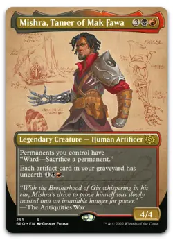 Mishra, Tamer of Mak Fawa (Borderless) #295 (NM) Brothers' War BRO Magic MTG - Image 1