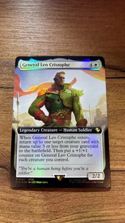 General Leo Cristophe (Extended Art) FOIL - Commander: FINAL FANTASY (FIC) (135) - Image 1