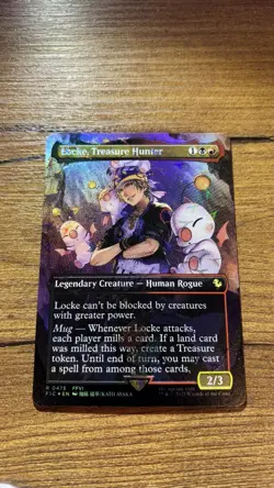 Locke, Treasure Hunter (Borderless) (Chocobo Track Foil) - FINAL FANTASY (475) - Image 1