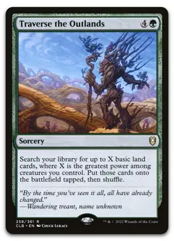 Traverse the Outlands #258 (NM) Baldur's Gate CLB Magic MTG - Image 1