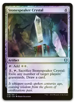 Stonespeaker Crystal #338 (Foil) (NM) Baldur's Gate CLB Magic MTG - Image 1