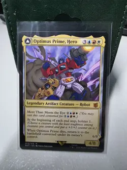 Optimus Prime Hero 13 Regular Border Non-Foil Near Mint BOT MTG - Image 1